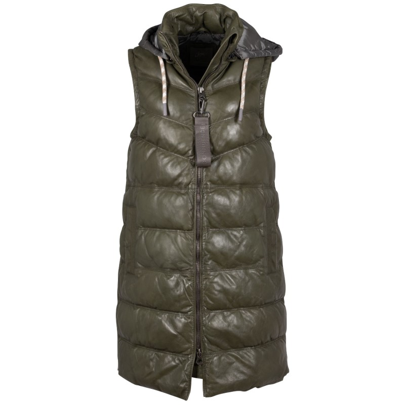 Vesta Lunga de Piele Dama Mauritius Olive Deschis GWVivika – Veste de Piele Vesta Lunga de Piele Dama Mauritius Olive Deschis GWVivika – Veste de Piele