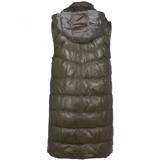 Vesta Lunga de Piele Dama Mauritius Olive Deschis GWVivika Vesta Lunga de Piele Dama Mauritius Olive Deschis GWVivika