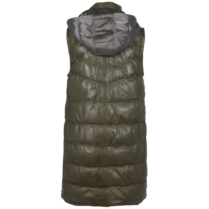 Vesta Lunga de Piele Dama Mauritius Olive Deschis GWVivika – Veste de Piele Vesta Lunga de Piele Dama Mauritius Olive Deschis GWVivika – Veste de Piele