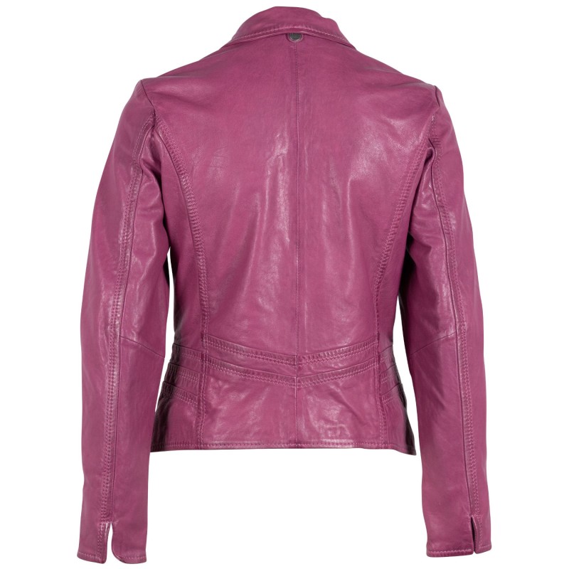 Geaca de Piele Dama Mauritius Roz Inchis GWWany – Black Friday