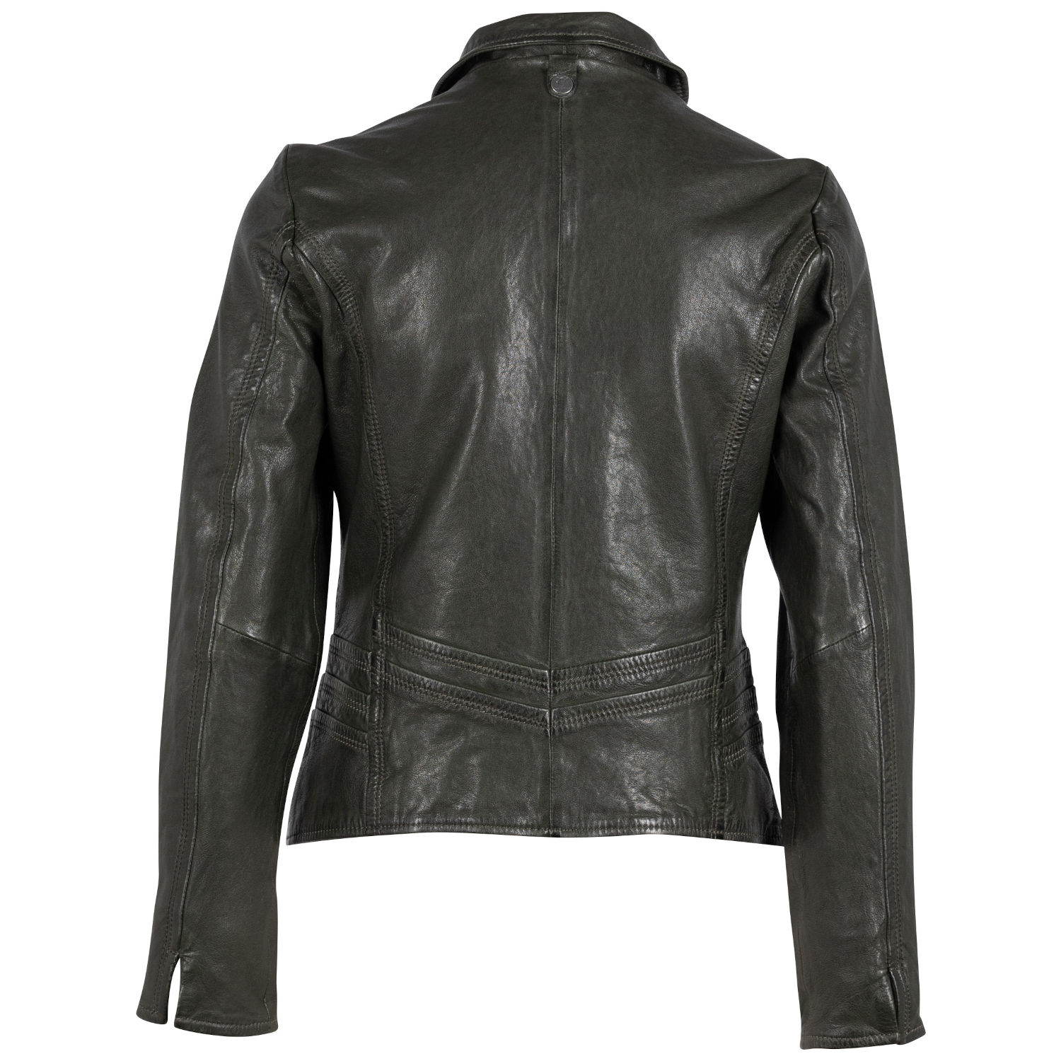 Geaca de Piele Dama Mauritius Verde Inchis GWWany – Geci de Piele