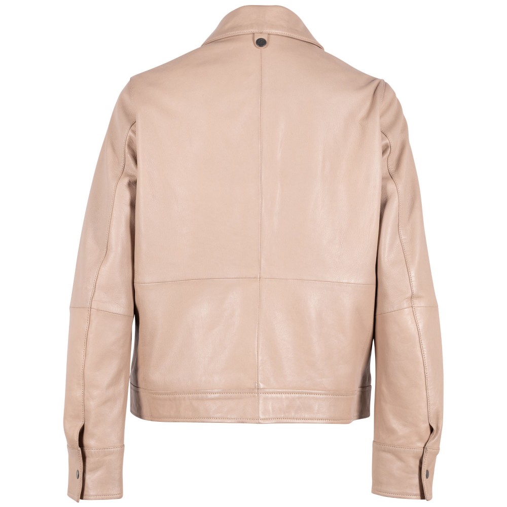 Geaca de Piele Dama Mauritius Bej GWYunni Geaca de Piele Dama Mauritius Bej GWYunni - readytowear.ro