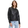 Geaca de Piele Dama Mauritius Neagra GWYunni Geaca de Piele Dama Mauritius Neagra GWYunni - readytowear.ro