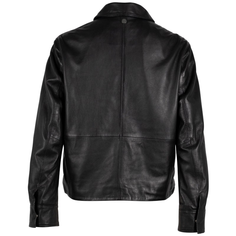 Geaca de Piele Dama Mauritius Neagra GWYunni – Geci de Piele