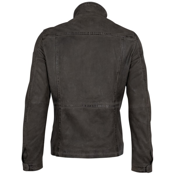 Geaca de Piele Barbati Mauritius Olive Inchis MMGaldon – Black Friday — fotografia 2