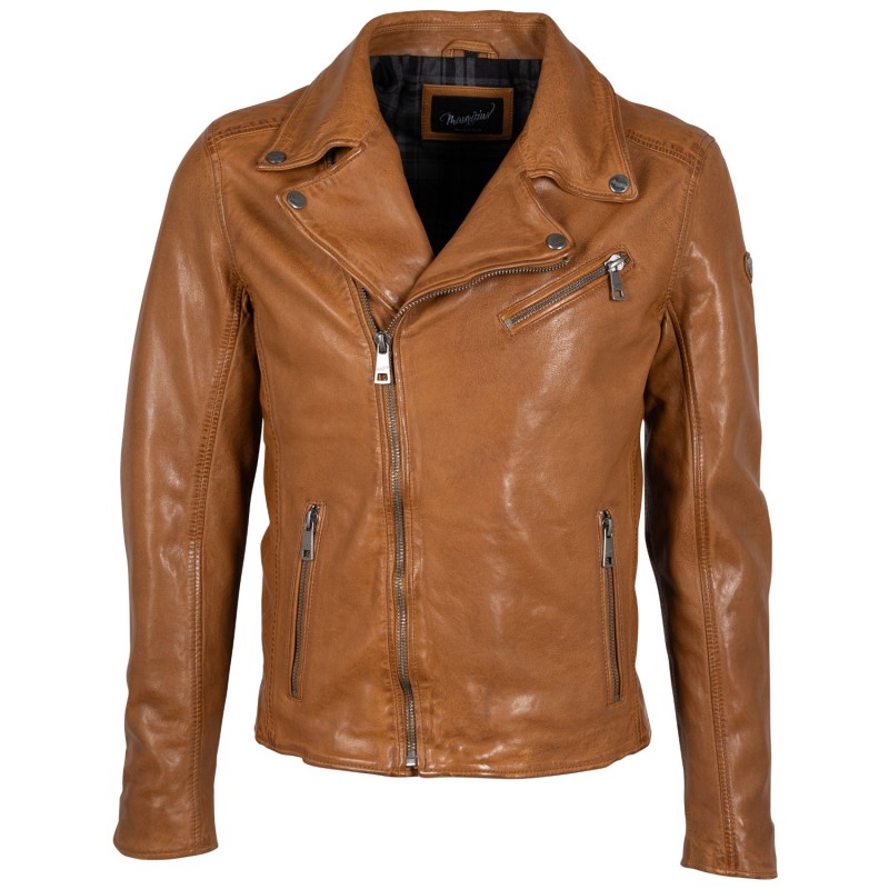 Geaca de Piele Barbati Mauritius Coniac Deschis MMThalas – Geci de Piele Geaca de Piele Barbati Mauritius Coniac Deschis MMThalas – Geci de Piele