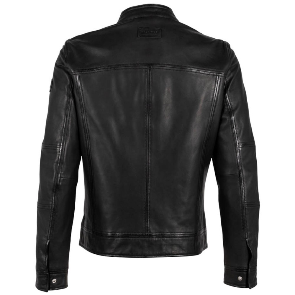 Geaca de Piele Barbati Mauritius Silver Neagra MSMLeevi Geaca de Piele Barbati Mauritius Silver Neagra MSMLeevi - readytowear.ro