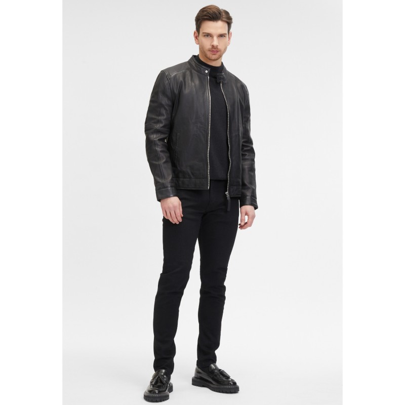 Geaca de Piele Barbati Mauritius Silver Neagra MSMLeevi – Geci de Piele Geaca de Piele Barbati Mauritius Silver Neagra MSMLeevi – Geci de Piele