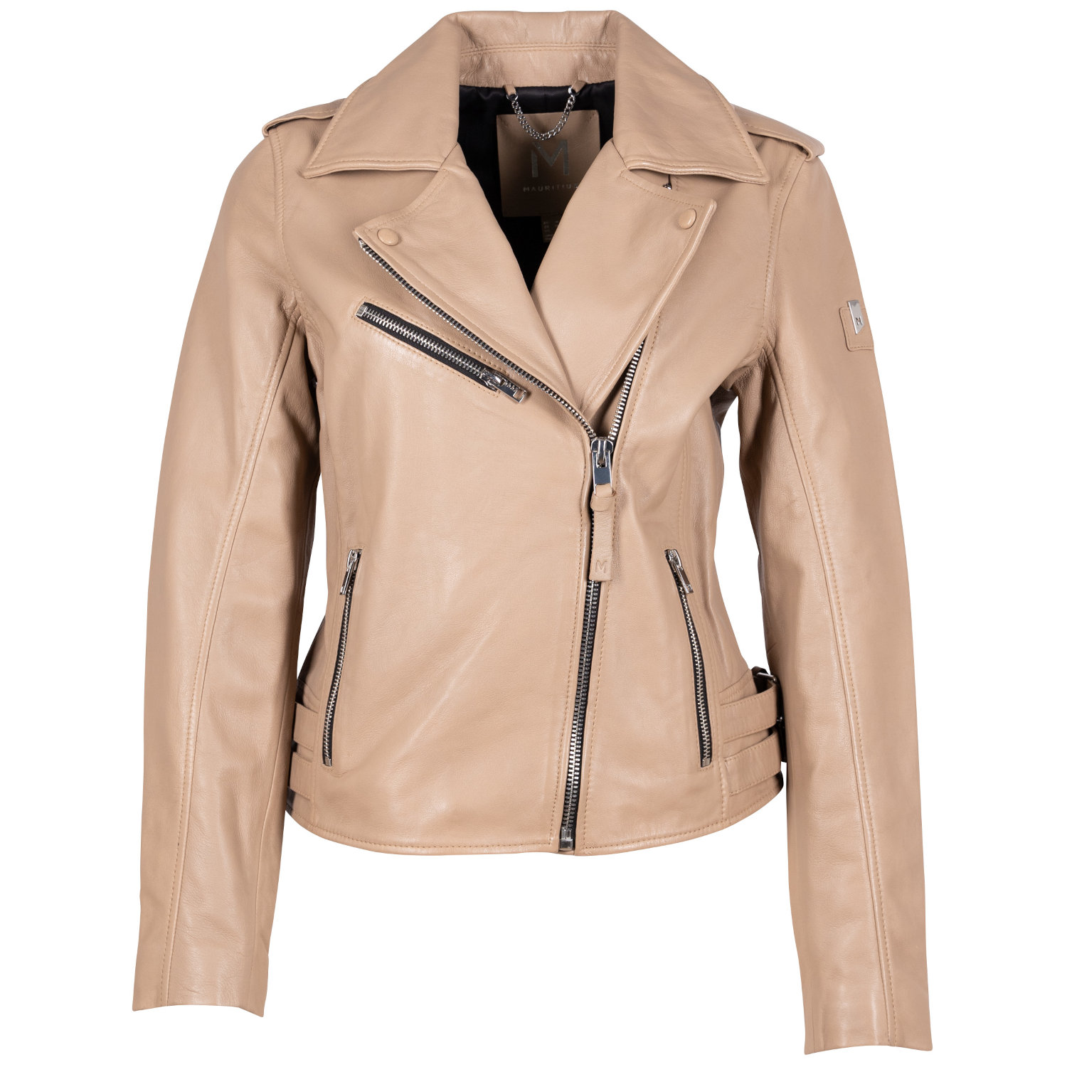 Geaca de Piele Dama Mauritius Bej MSWBjelle – Black Friday