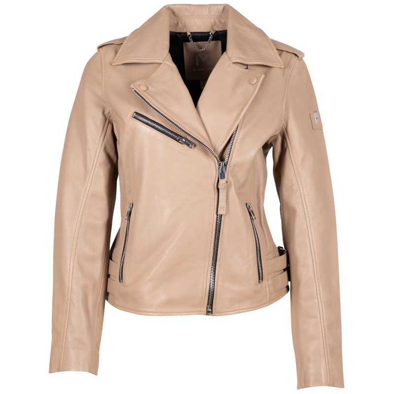 Geaca de Piele Dama Mauritius Bej MSWBjelle – Black Friday