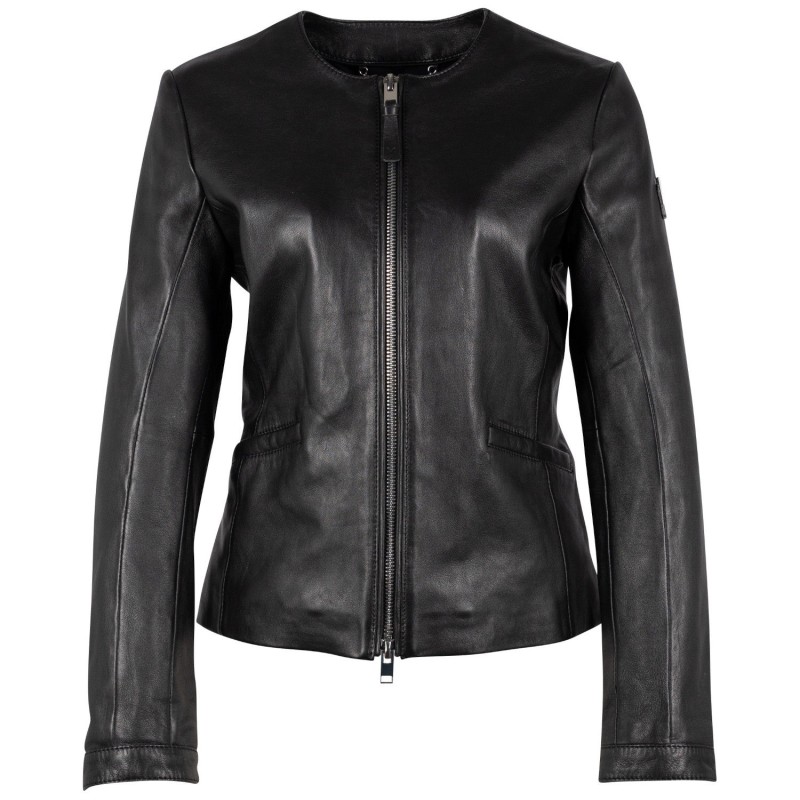 Geaca de Piele Dama Mauritius Neagra MSWTjara – Black Friday