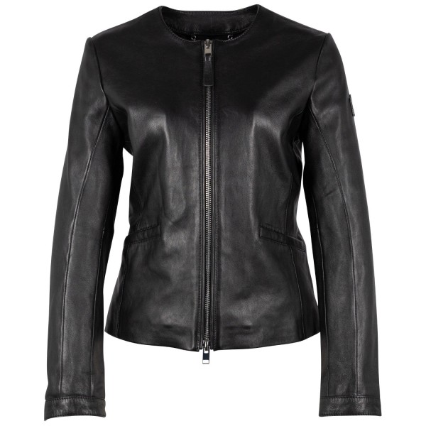 Geaca de Piele Dama Mauritius Neagra MSWTjara