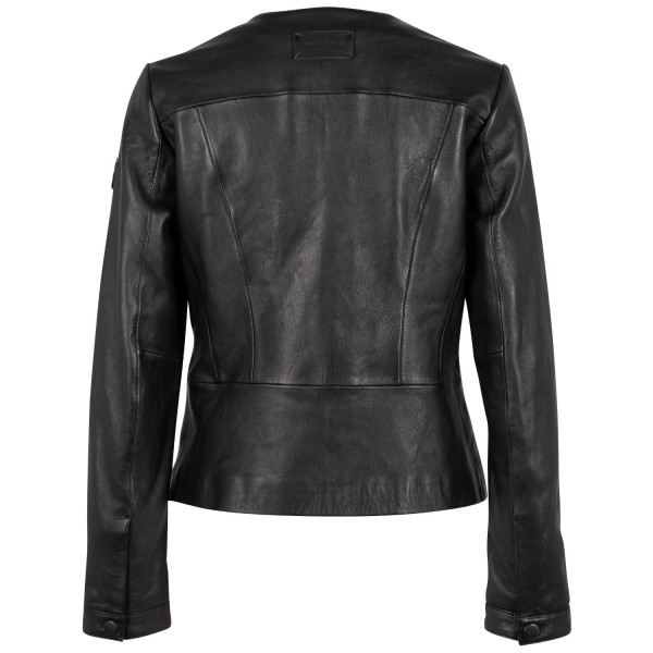 Geaca de Piele Dama Mauritius Neagra MSWTjara