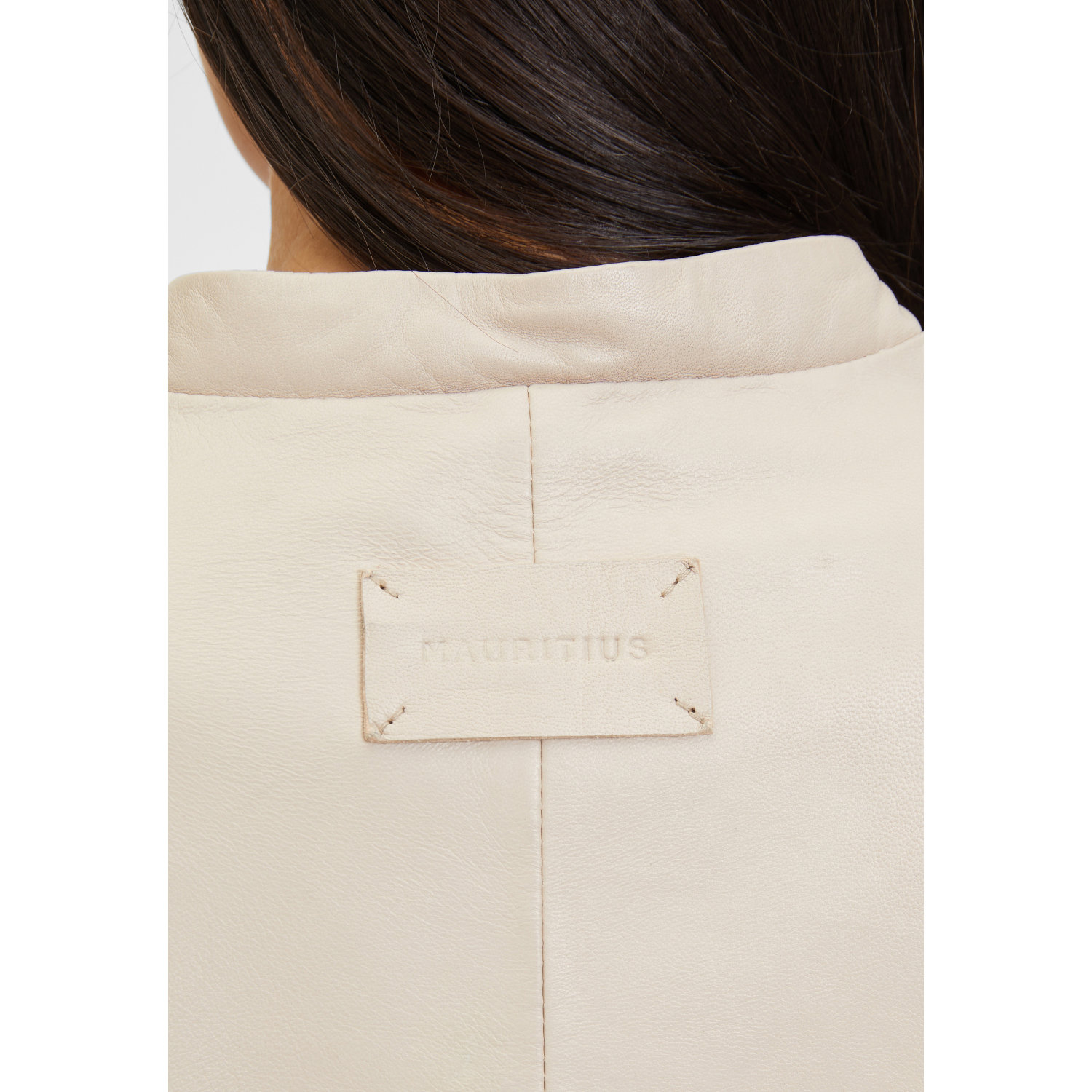 Geaca Scurta de Piele Dama Mauritius Bej Deschis MWAmalie – Black Friday