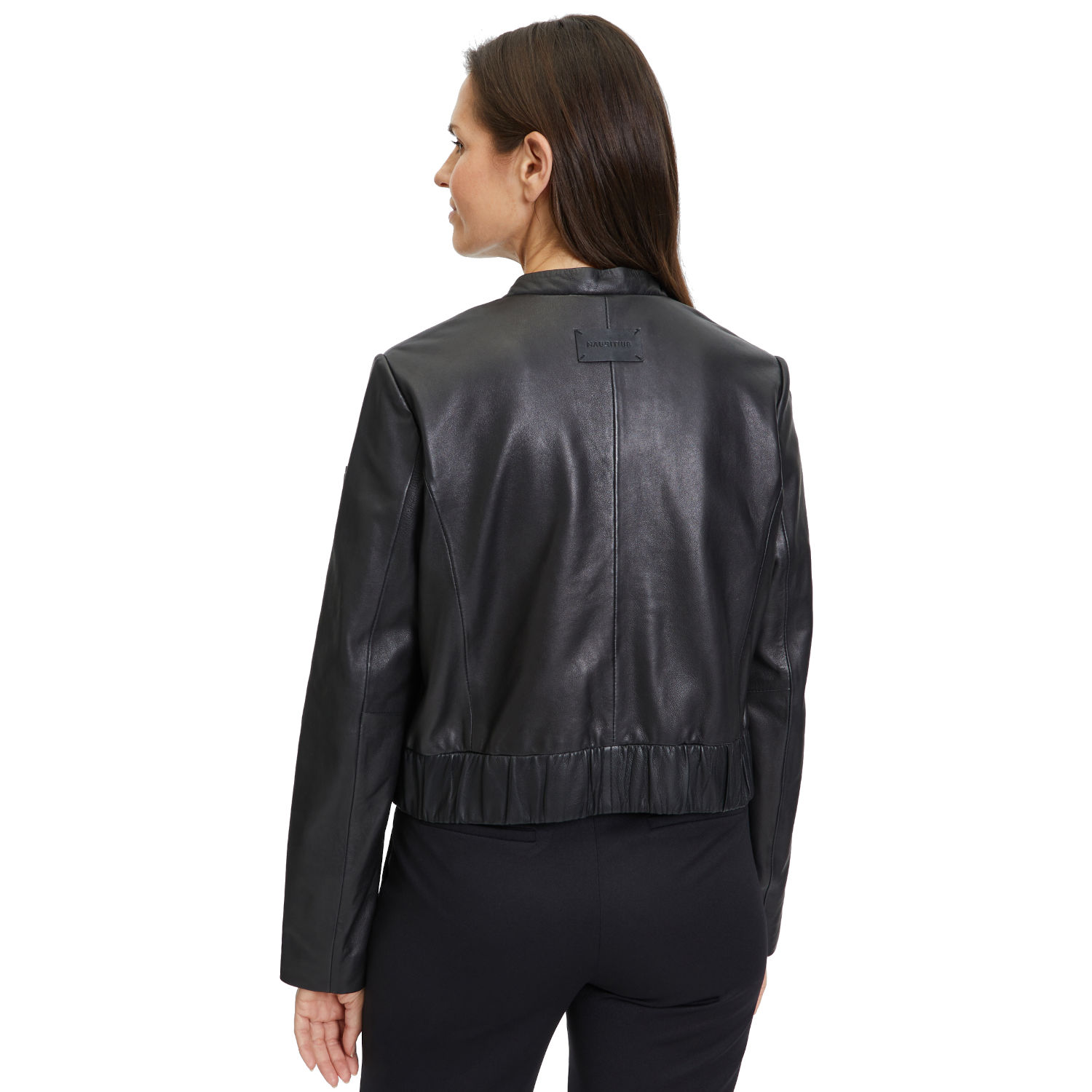 Geaca Scurta de Piele Dama Mauritius Neagra MWAmalie – Black Friday