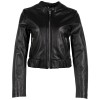 Geaca Scurta de Piele Dama Mauritius Neagra MWAmalie – Black Friday