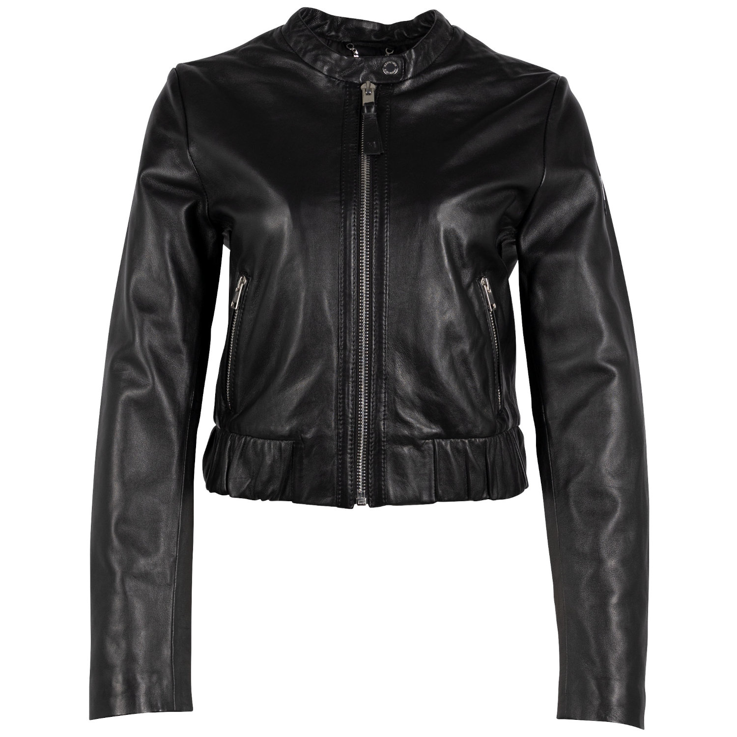 Geaca Scurta de Piele Dama Mauritius Neagra MWAmalie – Black Friday