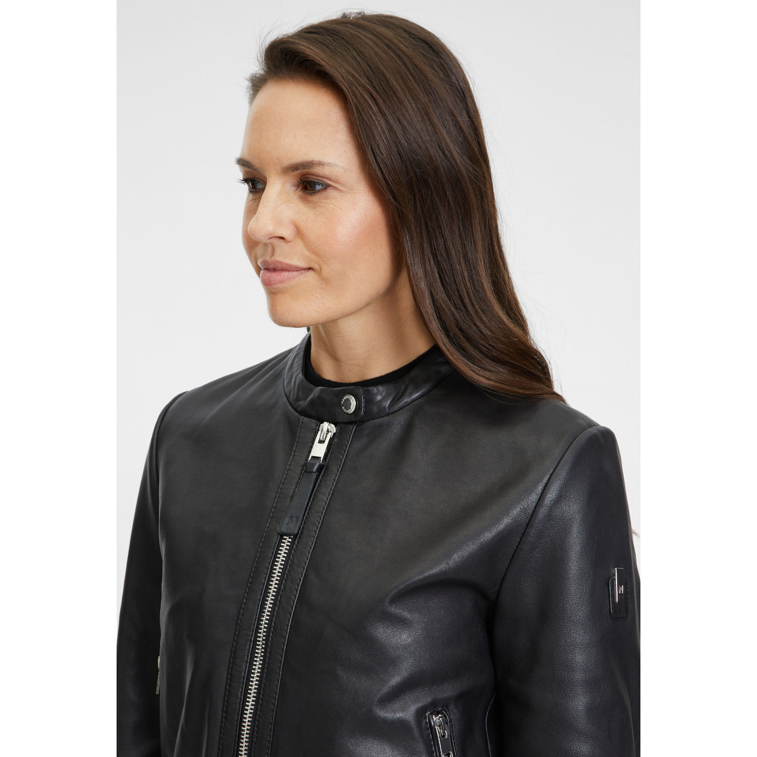 Geaca Scurta de Piele Dama Mauritius Neagra MWAmalie – Black Friday