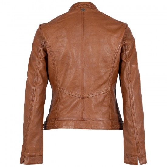 Geaca de Piele Dama Mauritius Coniac MWJanka