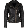 Geaca de Piele Dama Mauritius Negru/Bej MWPerrie Geaca de Piele Dama Mauritius Negru/Bej MWPerrie - readytowear.ro
