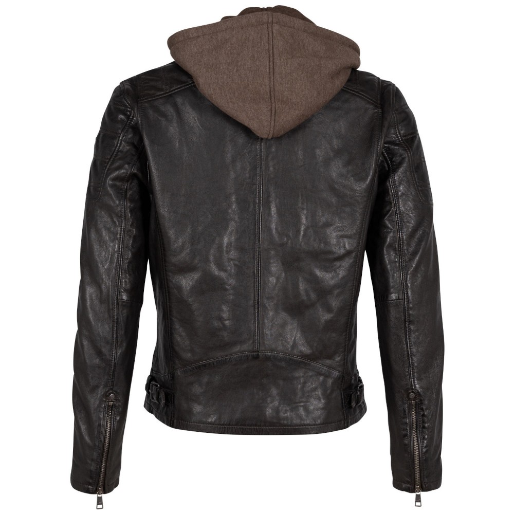 Geaca de Piele Barbati Mauritius Maro Inchis Rylo Geaca de Piele Barbati Mauritius Maro Inchis Rylo