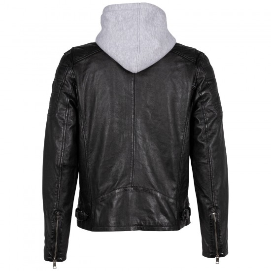 Geaca de Piele Barbati Mauritius Neagra Rylo Geaca de Piele Barbati Mauritius Neagra Rylo