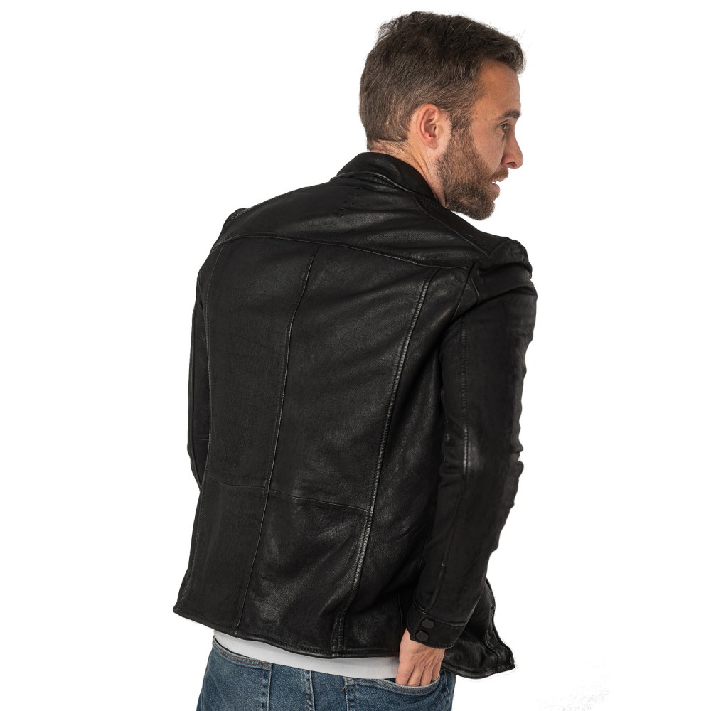 Camasa de Piele Barbati 2.0 by Mauritius Neagra 2MDonn - readytowear