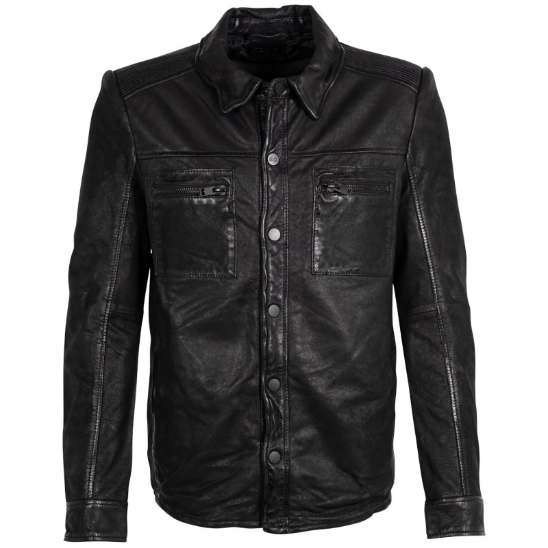 Camasa de Piele Barbati 2.0 by Mauritius Neagra 2MDonn – Black Friday