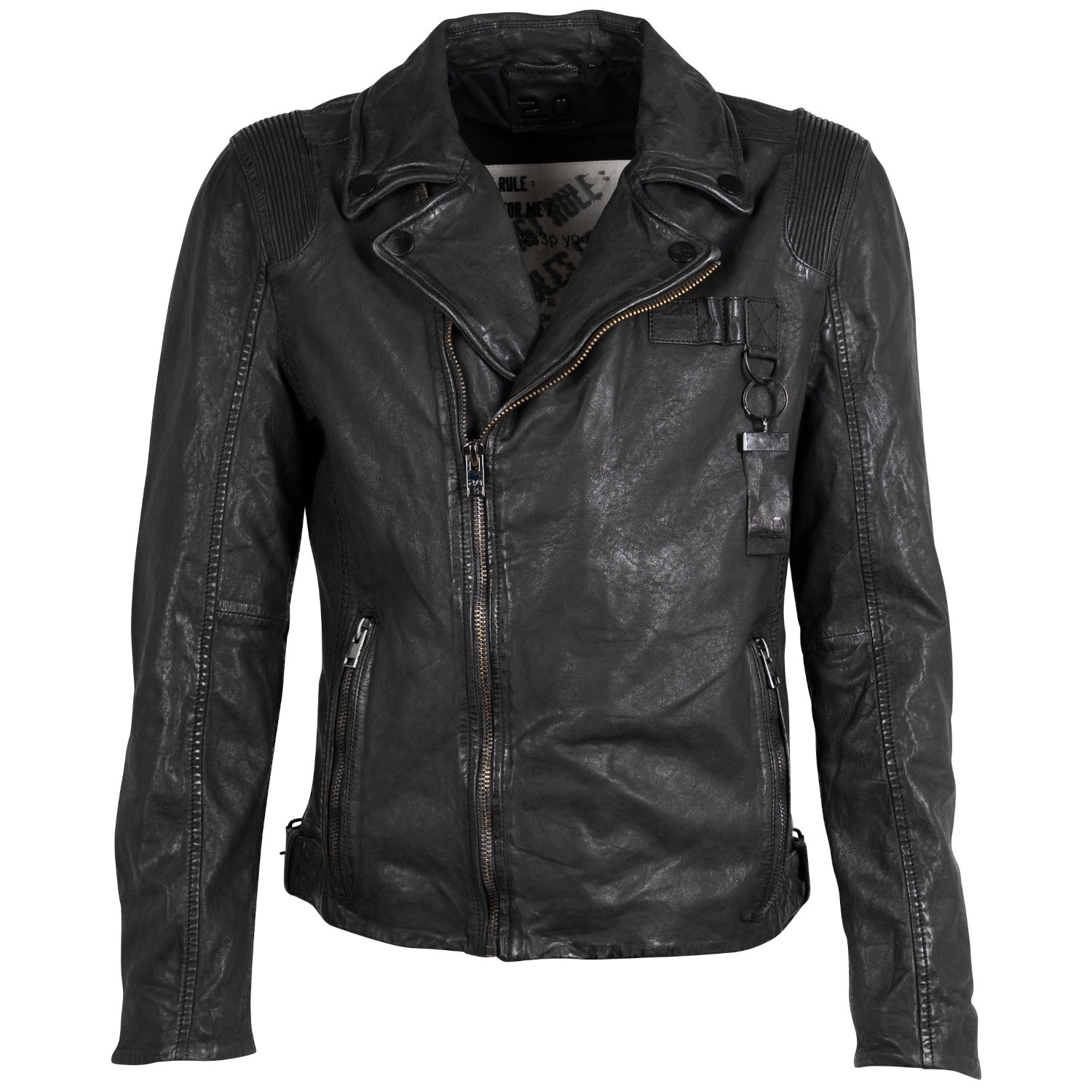 Geaca de Piele Barbati 2.0 by Mauritius Neagra 2MFerris – Geci de Piele