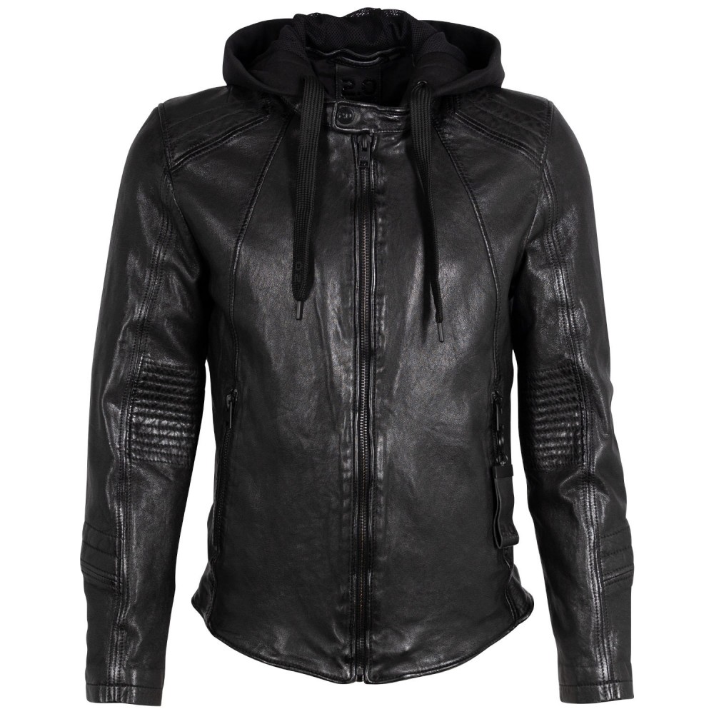 Geaca de Piele Barbati 2.0 by Mauritius Neagra 2MJilas - readytowear