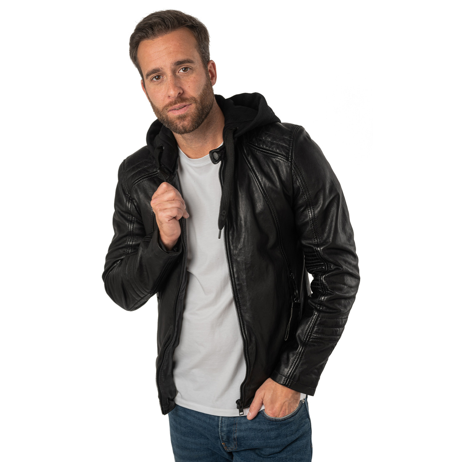 Geaca de Piele Barbati 2.0 by Mauritius Neagra 2MJilas – Geci de Piele Geaca de Piele Barbati 2.0 by Mauritius Neagra 2MJilas – Geci de Piele