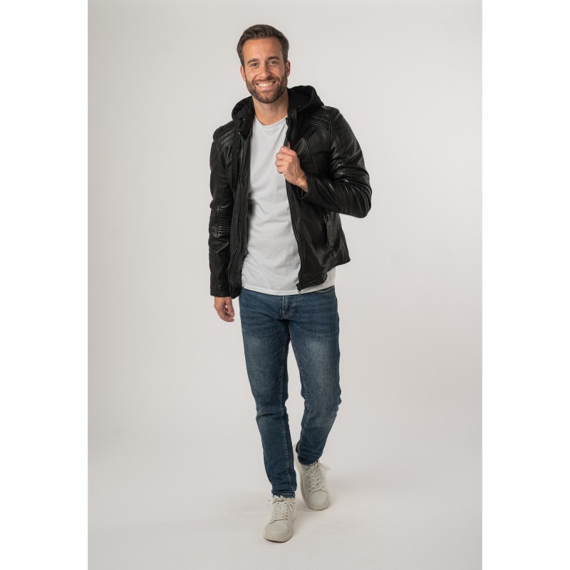 Geaca de Piele Barbati 2.0 by Mauritius Neagra 2MJilas – Geci de Piele Geaca de Piele Barbati 2.0 by Mauritius Neagra 2MJilas – Geci de Piele