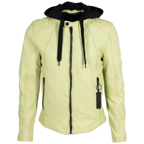 Geaca de Piele Barbati 2.0 by Mauritius Verde Lime 2MJilas