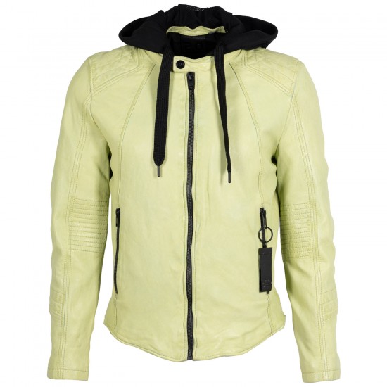 Geaca de Piele Barbati 2.0 by Mauritius Verde Lime 2MJilas