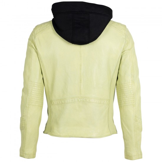 Geaca de Piele Barbati 2.0 by Mauritius Verde Lime 2MJilas