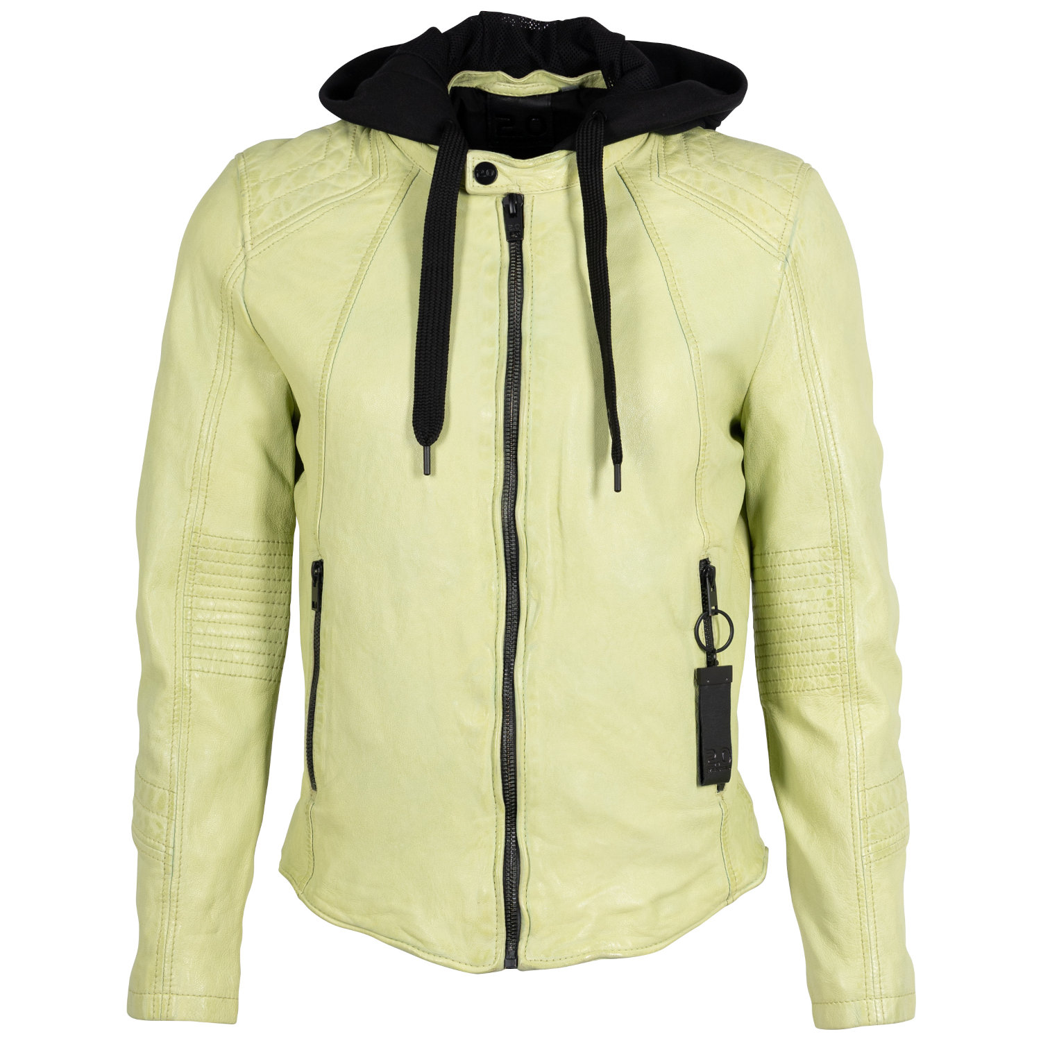 Geaca de Piele Barbati 2.0 by Mauritius Verde Lime 2MJilas – Geci de Piele