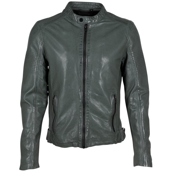 Geaca de Piele Barbati 2.0 by Mauritius Verde Inchis 2MMAsher