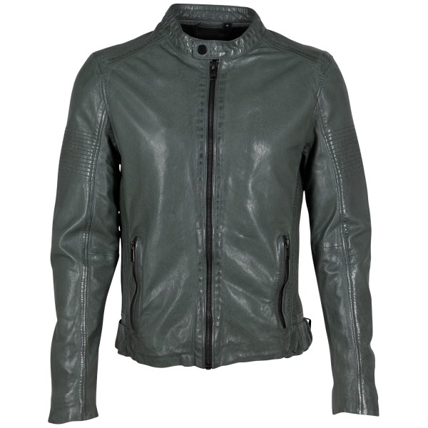 Geaca de Piele Barbati 2.0 by Mauritius Verde Inchis 2MMAsher