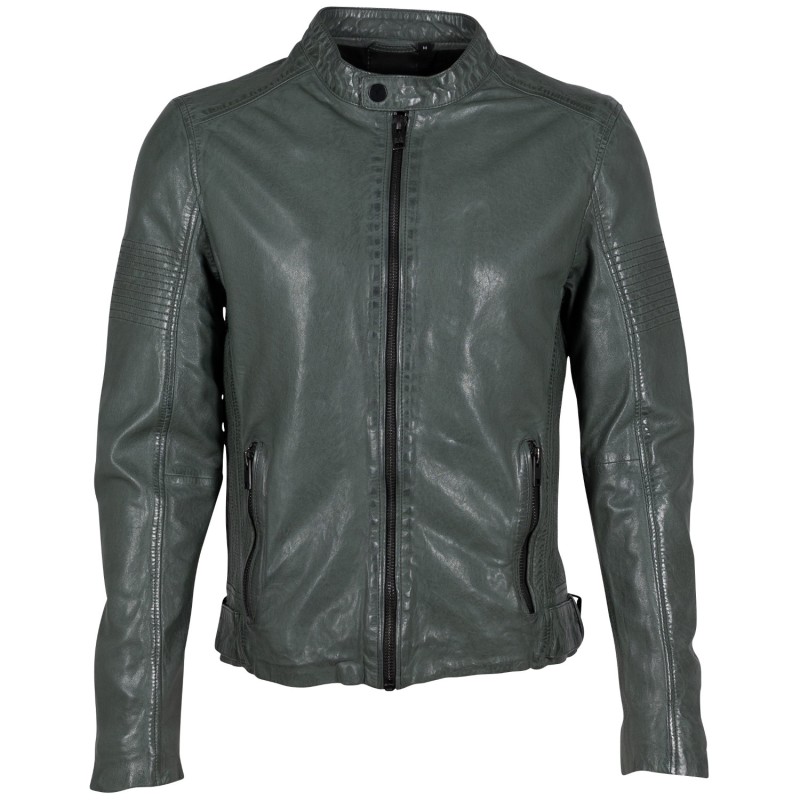 Geaca de Piele Barbati 2.0 by Mauritius Verde Inchis 2MMAsher – Geci de Piele