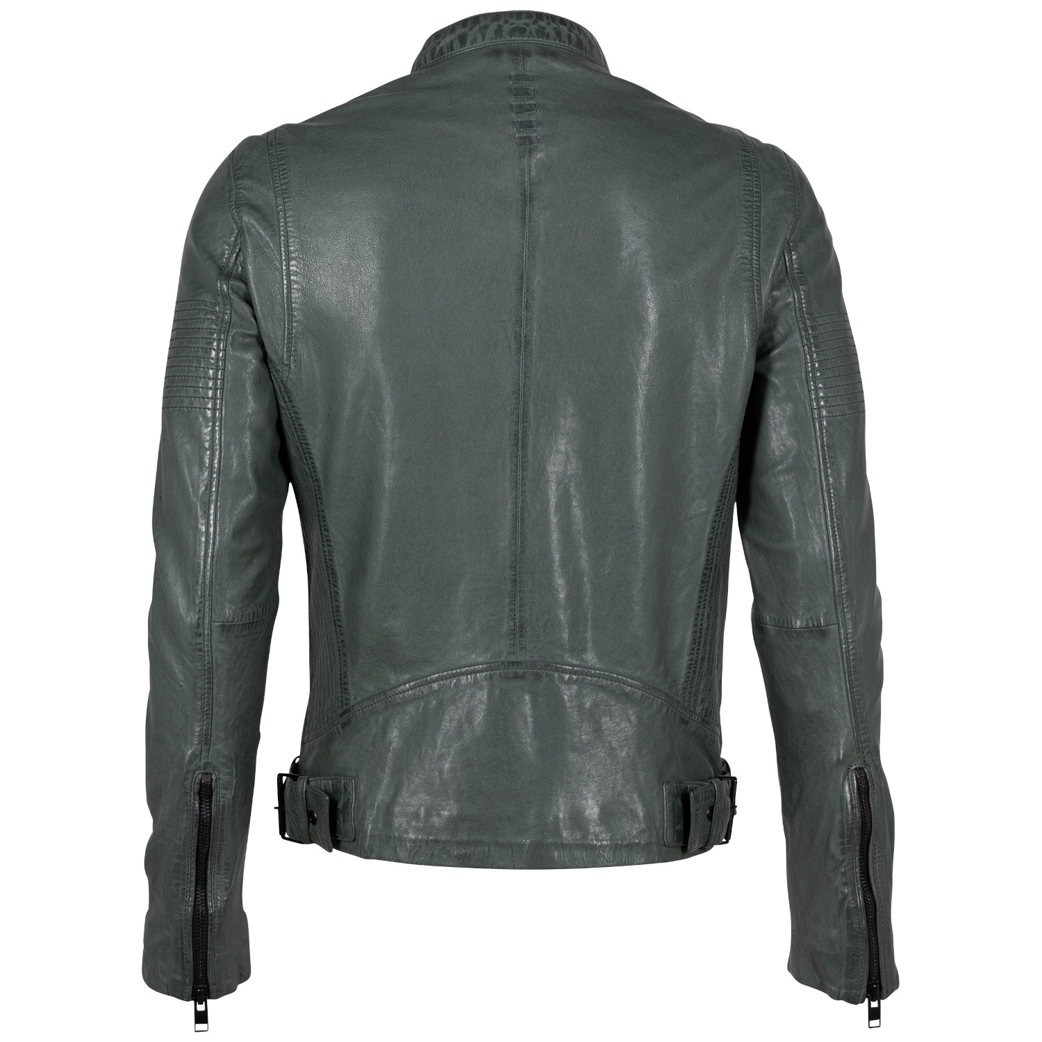 Geaca de Piele Barbati 2.0 by Mauritius Verde Inchis 2MMAsher – Geci de Piele