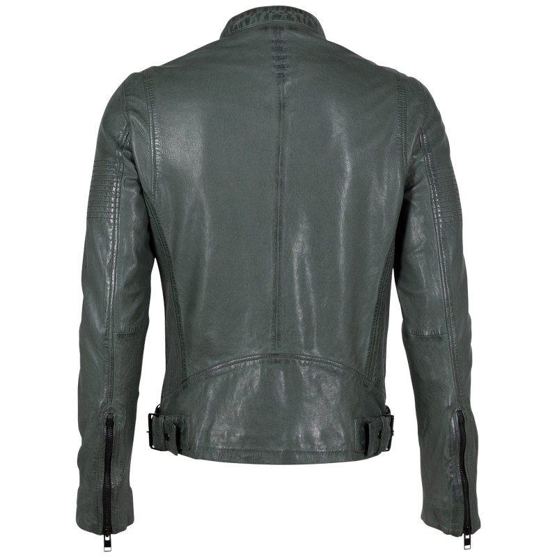 Geaca de Piele Barbati 2.0 by Mauritius Verde Inchis 2MMAsher – Geci de Piele