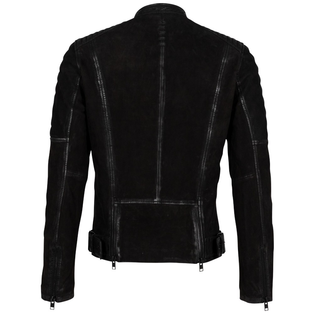 Geaca de Piele Barbati 2.0 by Mauritius Neagra 2MMKjas - readytowear