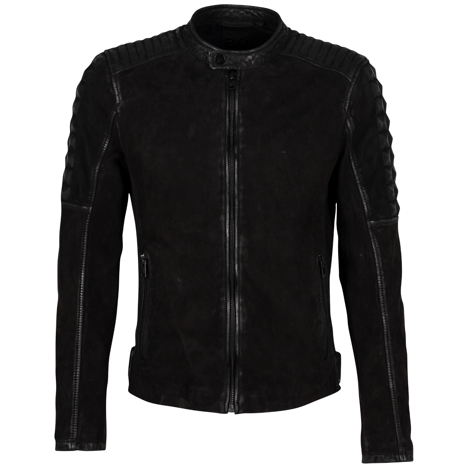 Geaca de Piele Barbati 2.0 by Mauritius Neagra 2MMKjas – Black Friday