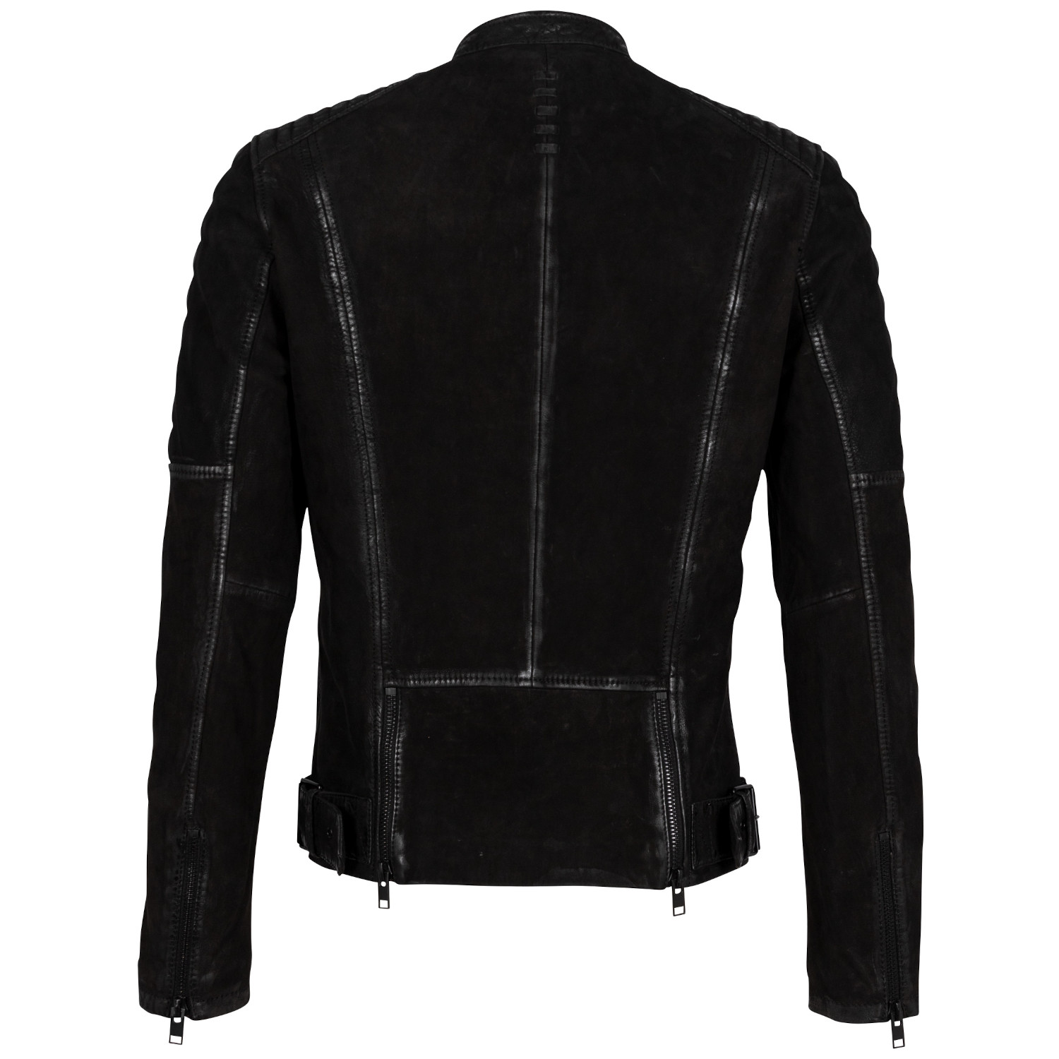 Geaca de Piele Barbati 2.0 by Mauritius Neagra 2MMKjas – Black Friday