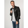 Geaca de Piele Barbati 2.0 by Mauritius Neagra 2MSaibo – Black Friday