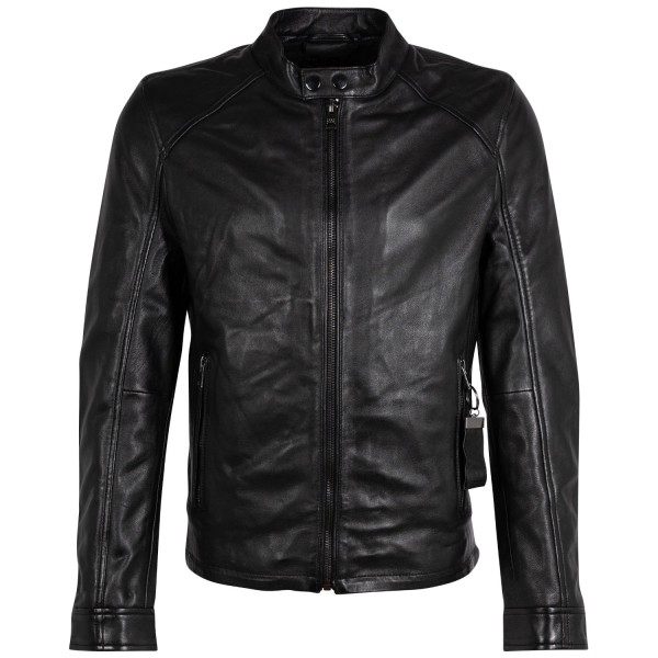 Geaca de Piele Barbati 2.0 by Mauritius Neagra 2MToji – Black Friday — fotografia 3