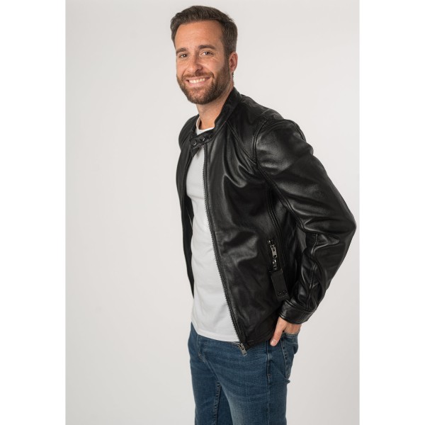 Geaca de Piele Barbati 2.0 by Mauritius Neagra 2MToji – Black Friday — fotografia 6