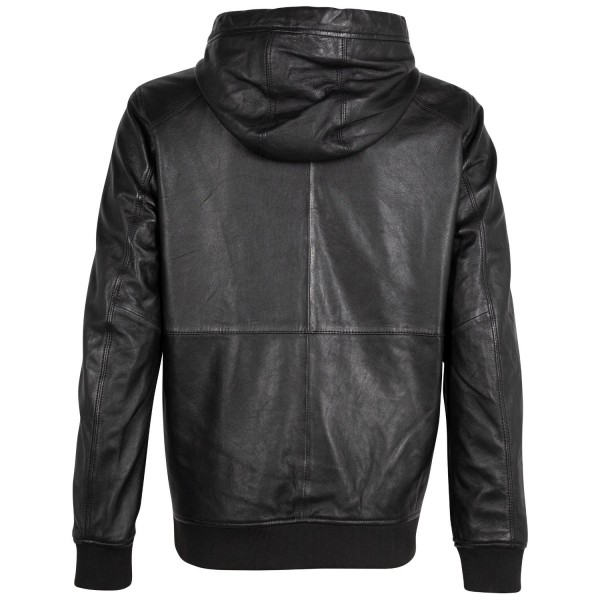 Hanorac de Piele Unisex 2.0 by Mauritius Negru 2MYonji