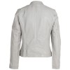 Geaca de Piele Dama 2.0 by Mauritius Gri Deschis 2Wima