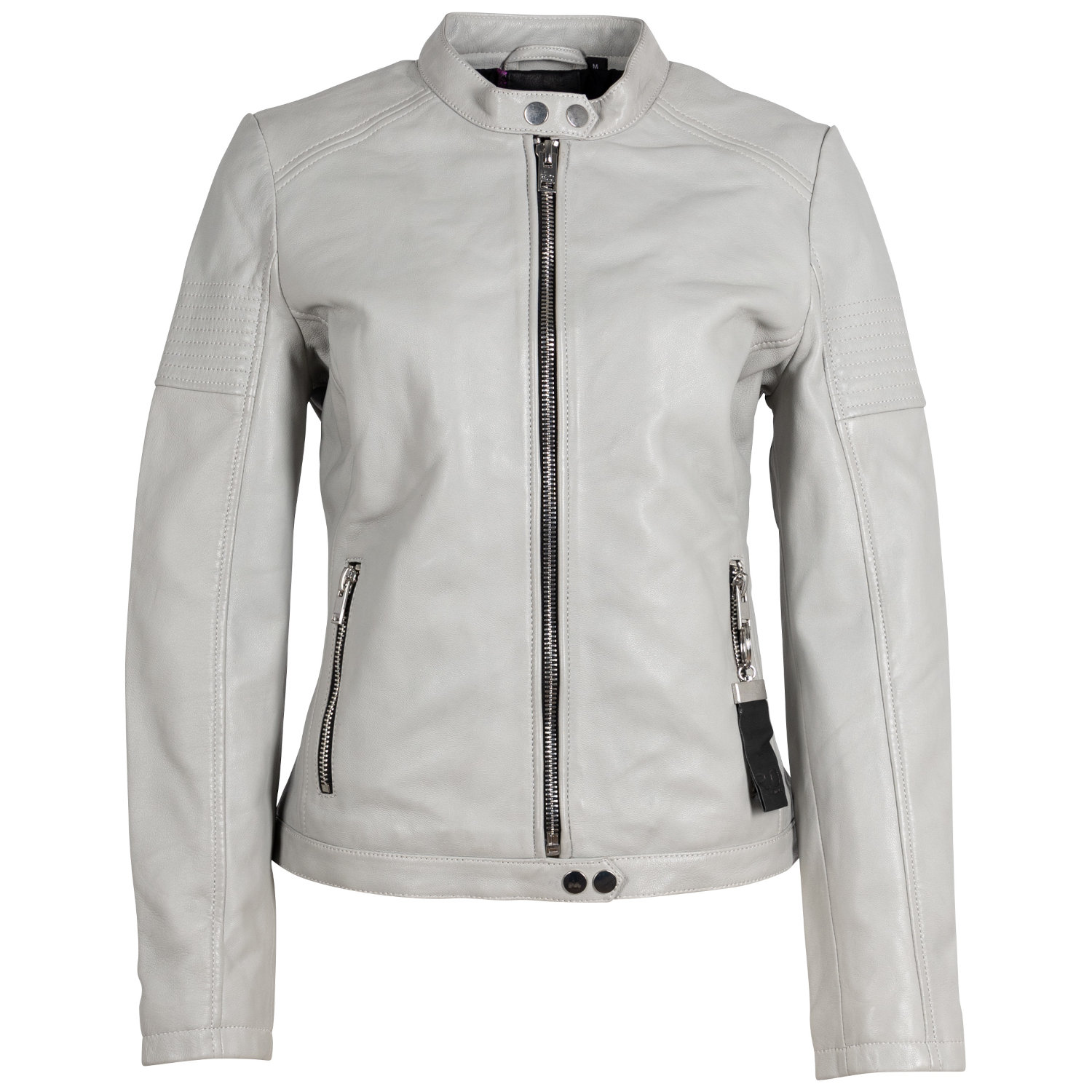 Geaca de Piele Dama 2.0 by Mauritius Gri Deschis 2Wima – Geci de Piele Geaca de Piele Dama 2.0 by Mauritius Gri Deschis 2Wima – Geci de Piele